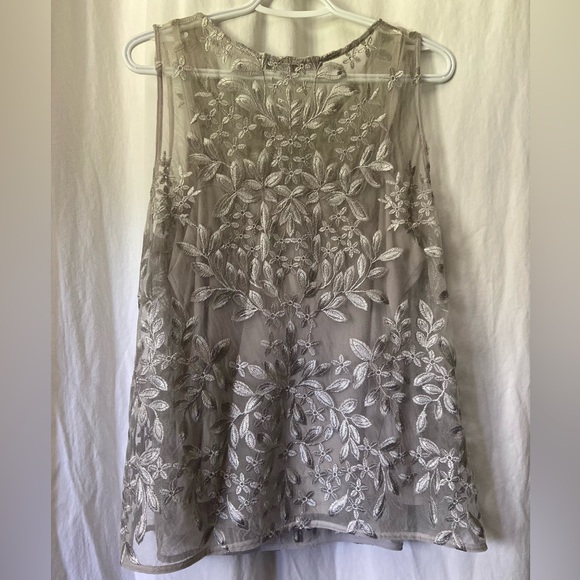 White House Black Market Embroidered Top Set-Size XLP - Picture 4 of 4